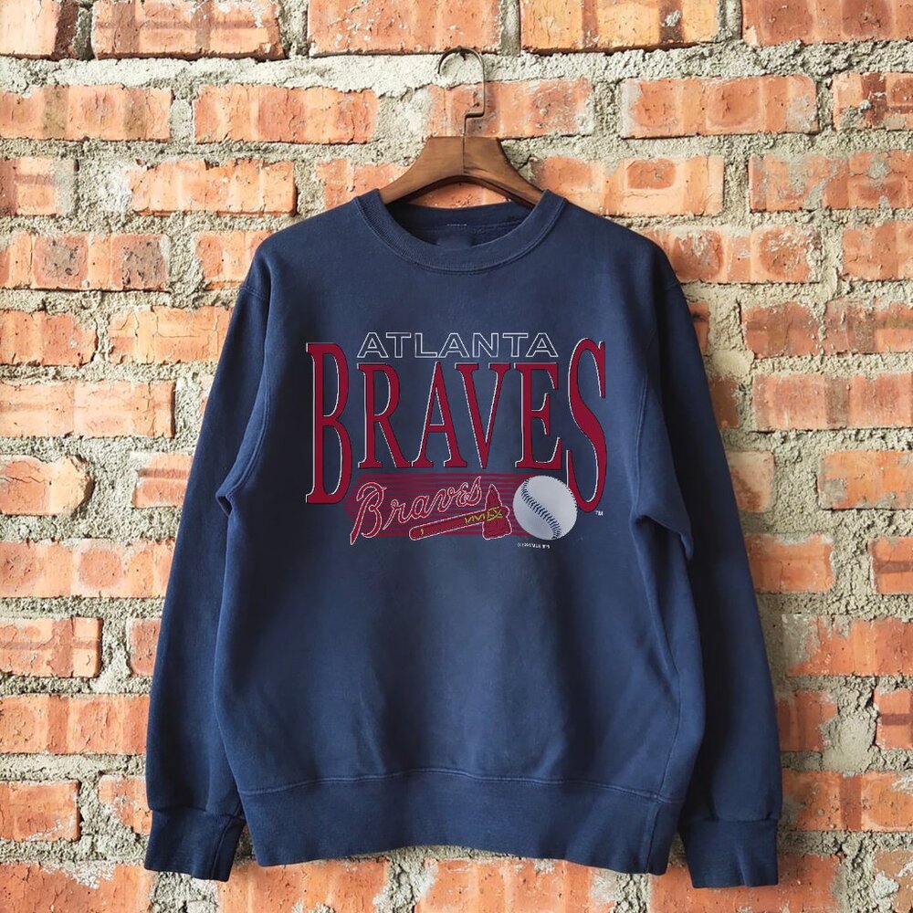 Vintage 90s MLB Atlanta Braves Sweatshirt, Retro Baseball Shirt For Mens Womens